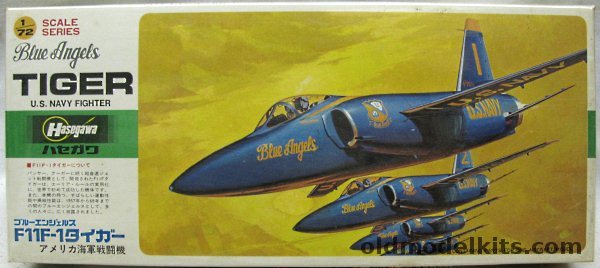 Hasegawa 1/72 Grumman F11F-1 Tiger - Navy Blue Angles (F11F1), D16 plastic model kit